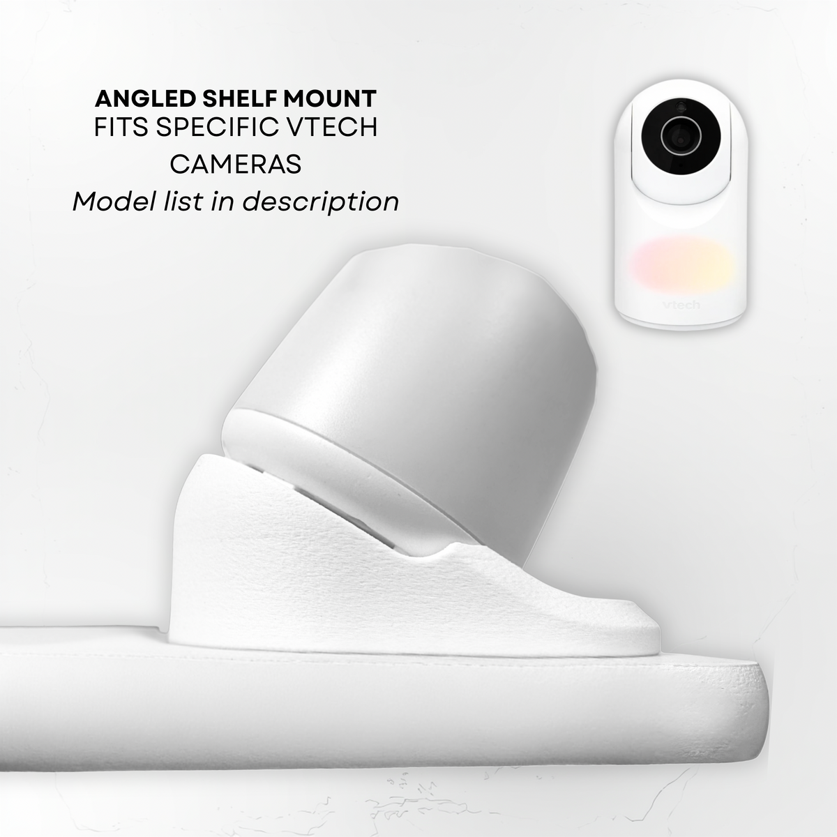 VTech BM3900N, BM5650N and compatible baby monitor 30 degree shelf mount