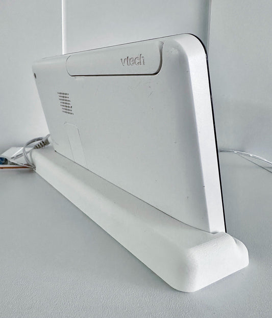 VTech Baby Monitor 7" Screen Dock | Cord Holder | RM7764HD & More mounted on a stable stand with charging cable.