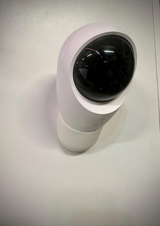 Eufy Baby Monitor Wall Mount | Angled | E20 & E21 mounted on a wall, showcasing a clean viewing angle.
