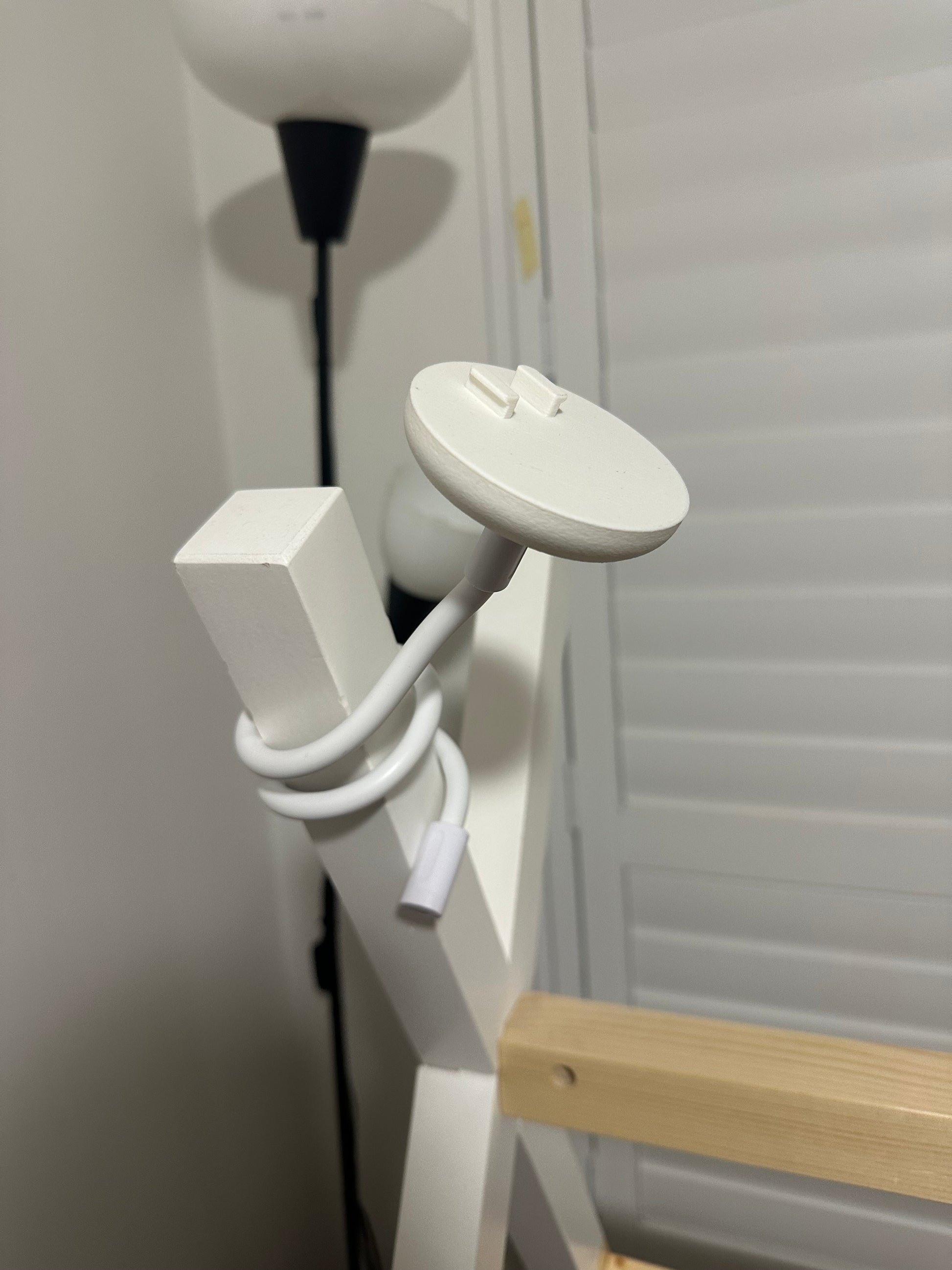 VTech Baby Monitor Mount Adapter | BM5200N & More | 1/4" Thread installed on a shelf mount.