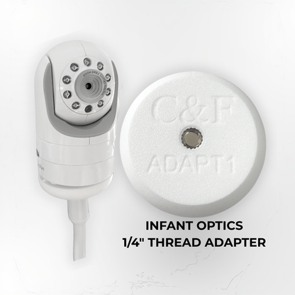 Infant Optics Baby Monitor Mount Adapter | DXR-8, DXR-8 Pro | 1/4″ Thread
