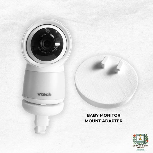 VTech Baby Monitor Mount Adapter | RM7754HD & More | 1/4" Thread for easy mounting on stands and tripods.