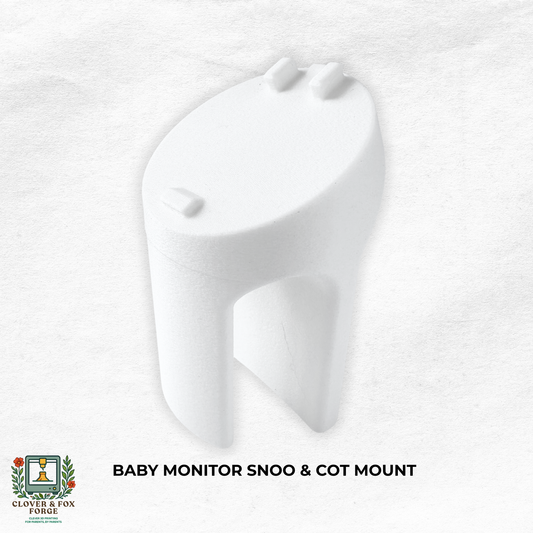 VTech Baby Monitor Snoo & Cot Mount | BM5750HD + More - Custom mount for baby monitors with no drill installation.