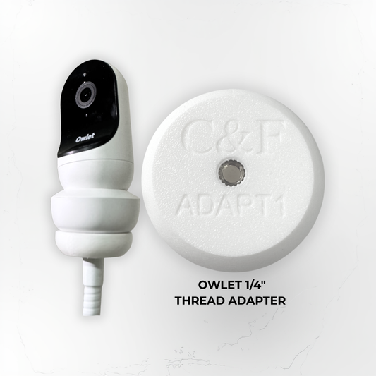 Owlet Baby Monitor Mount Adapter | Cam 2 | 1/4″ Thread
