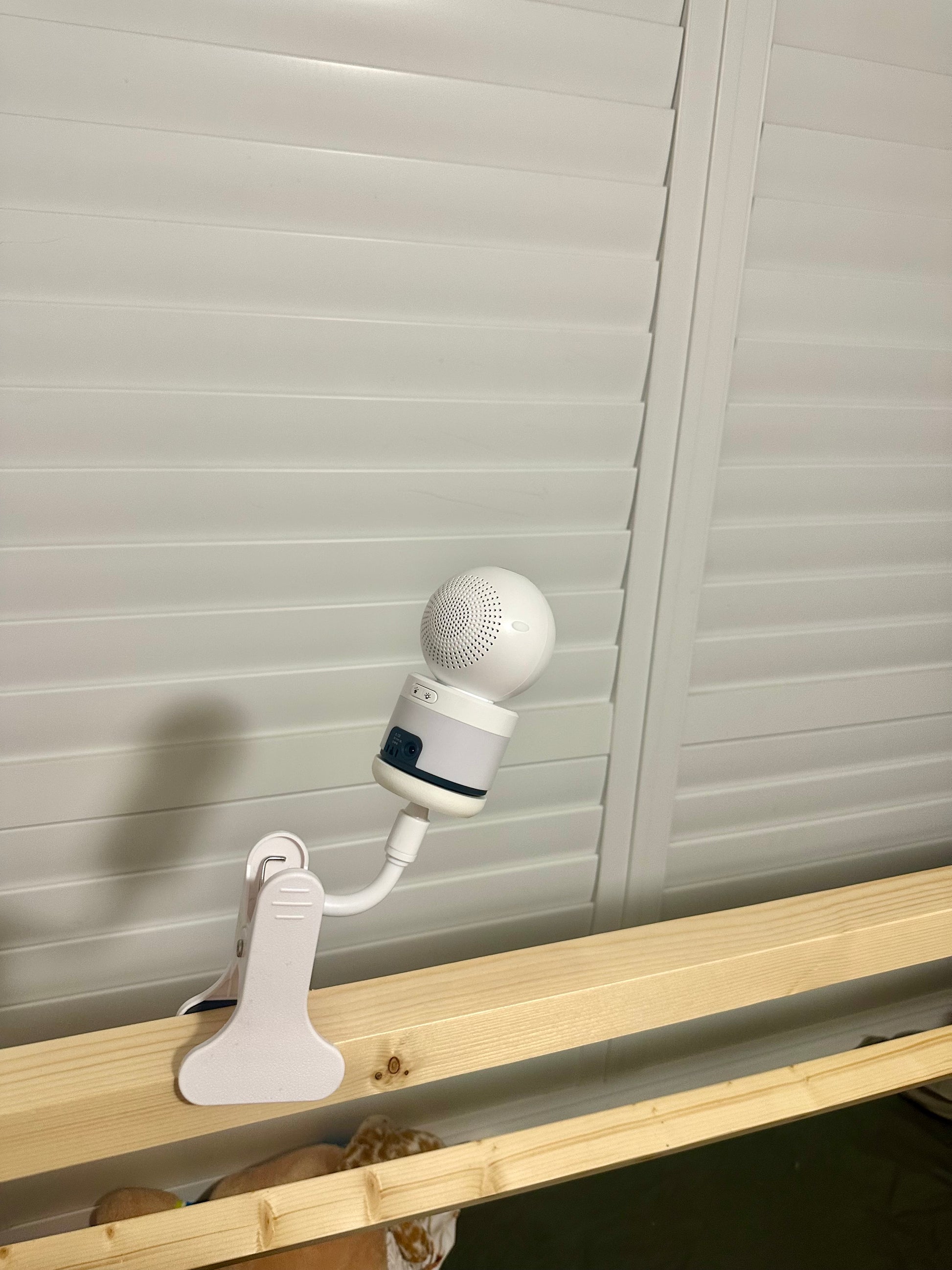 VTech Baby Monitor Mount Adapter | BM4700N & More | 1/4" Thread attached to cot for secure monitoring.