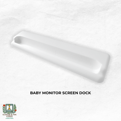 VTech Baby Monitor 7" Screen Dock | Cord Holder | RM7764HD & More - baby monitor shelf mount with cord holder.