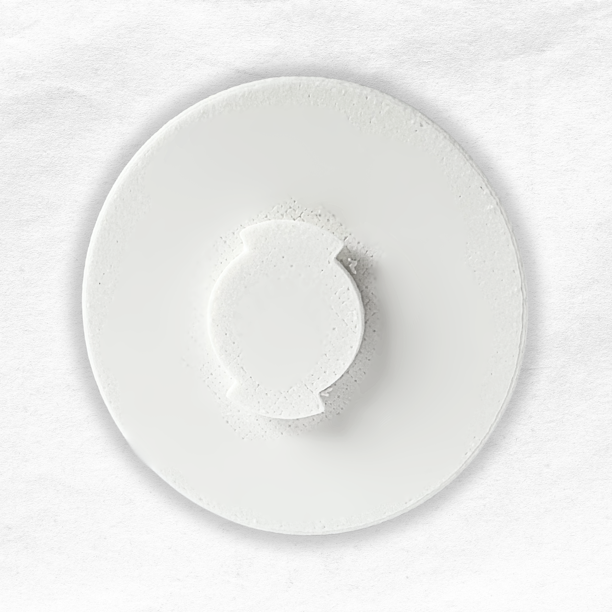 HelloBaby Baby Monitor Mount Adapter | HB6550 | 1/4” Thread - White circular base for baby monitor installation