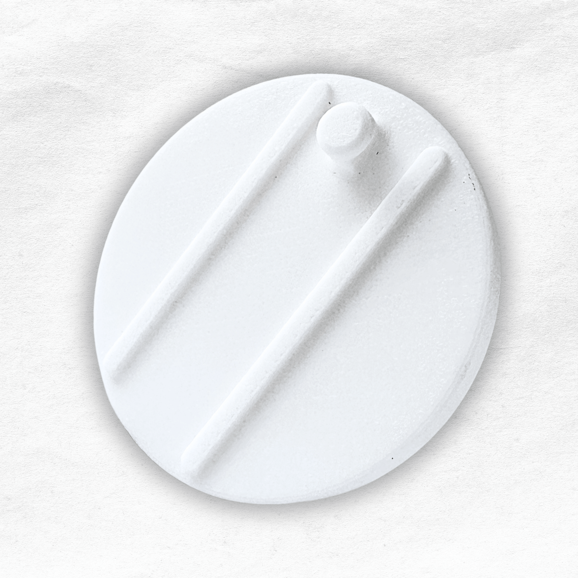 Infant Optics Baby Monitor Mount Adapter (1/4” Thread) | DXR-8 & DXR-8 Pro - white circular adapter with grooves.