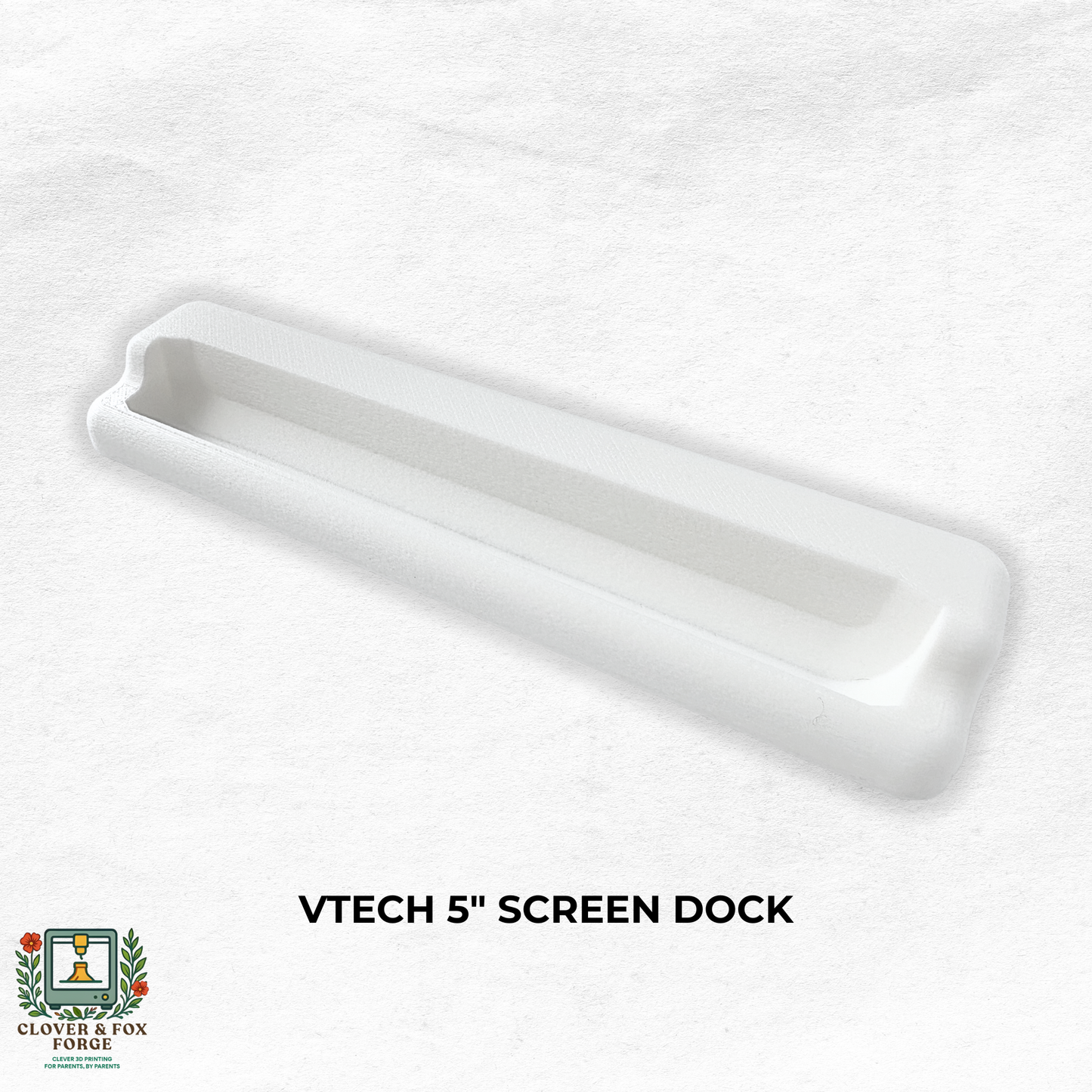 VTech Baby Monitor 5" Screen Dock | Cord Holder | RM5766HD & More - Sturdy 3D printed dock for baby monitor stability.