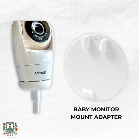 VTech Baby Monitor Mount Adapter | BM5750HD & More | 1/4" Thread for easy installation on shelf and cot mounts.