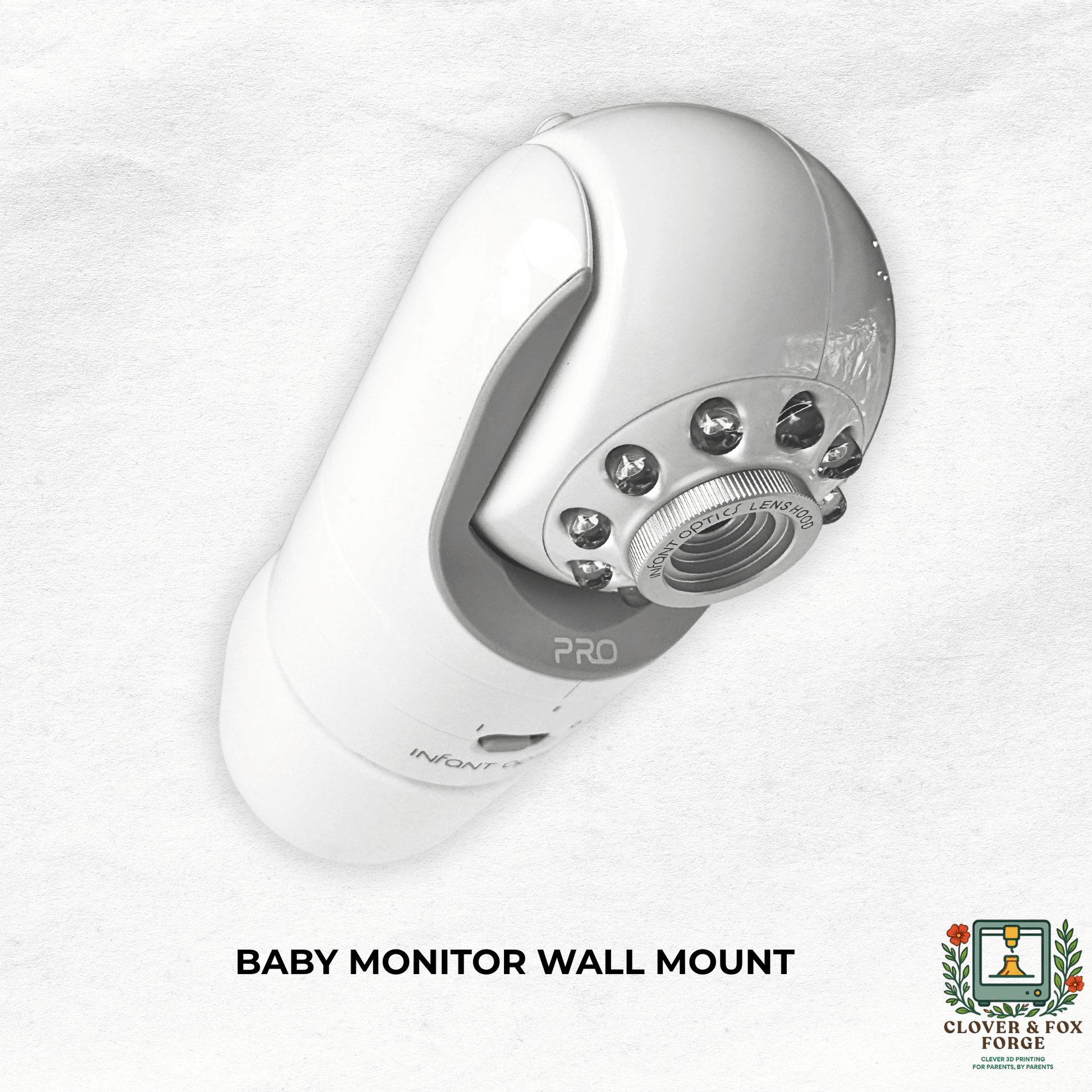 Infant Optics Baby Monitor Wall Mount | Angled | DXR-8 & DXR-8 PRO for secure camera positioning.