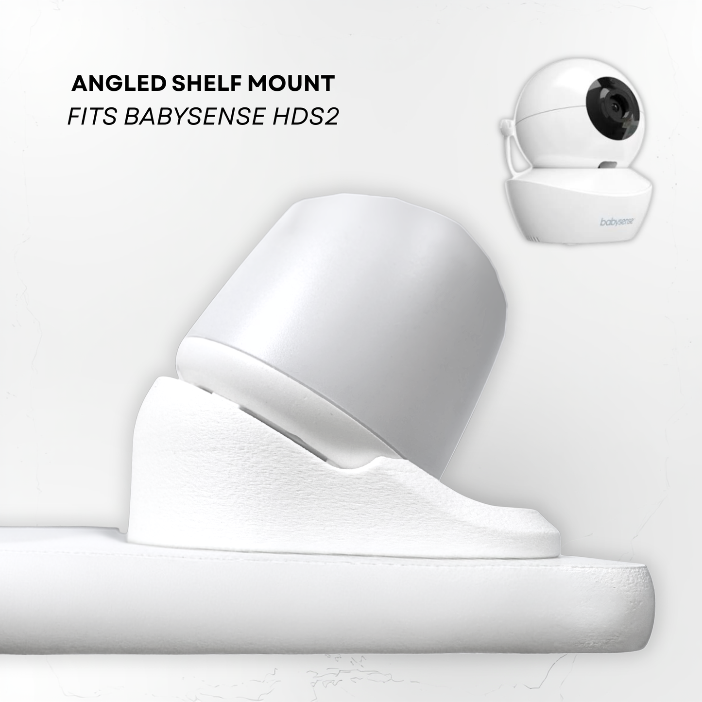 Babysense HDS2TX Angled Shelf Mount | 30° View | Aussie Made