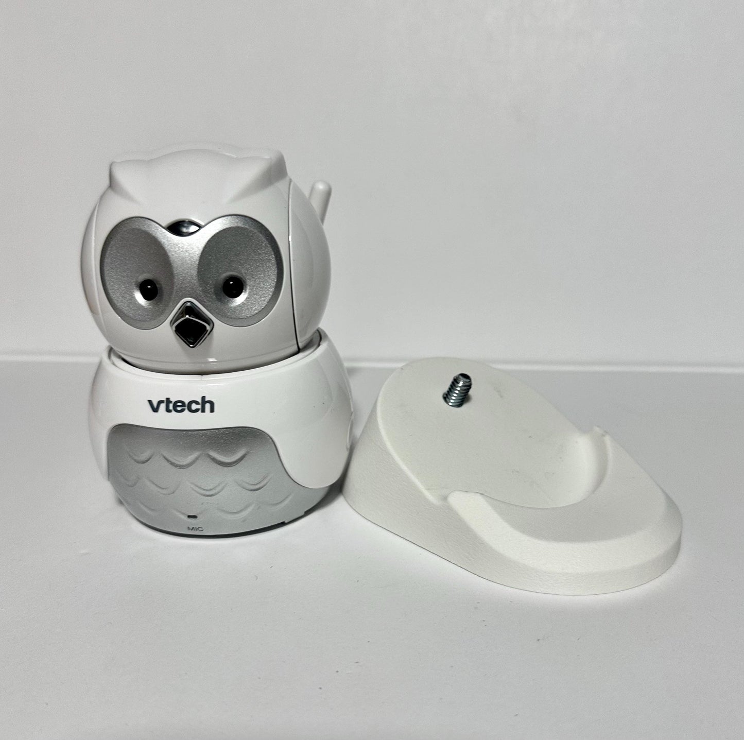 VTech BM4500N & BM5550N Owl Camera Mount, Angled Shelf Stand, No-Drill, 3D Printed