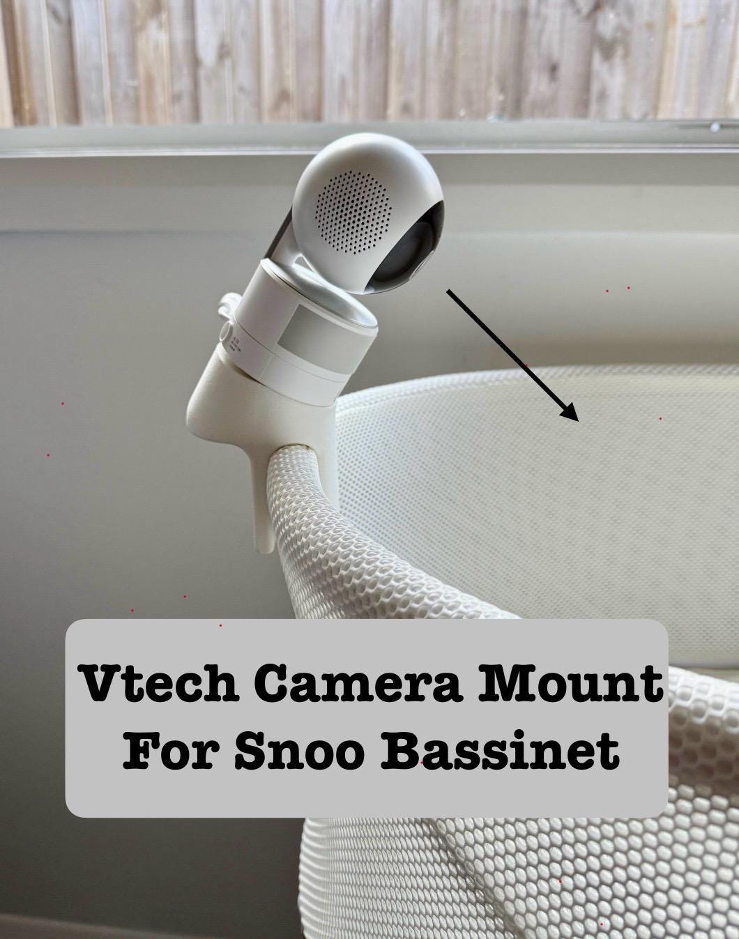 VTech Snoo & Cot Camera Mount – Fits VM5263, BM5710, BM4700N, BM5600N & More | Clip-On No-Drill Stand | 3D Printed in Australia