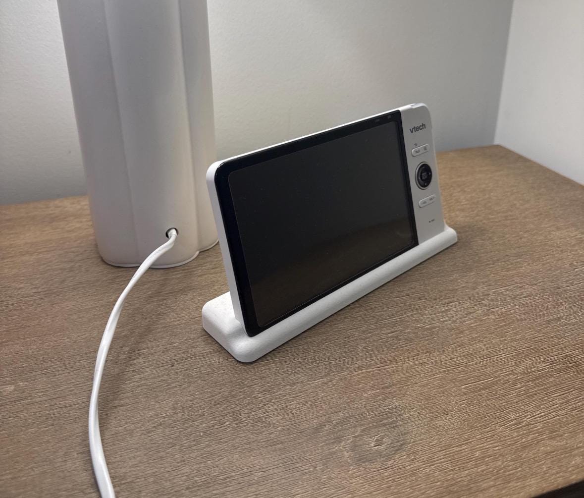 VTech 7” Baby Monitor Dock – Fits RM7754HD, RM7764HD, RM7866HD, BM7750N & VM7367 | 3D-Printed Stand with Cord Holder | Made in Australia