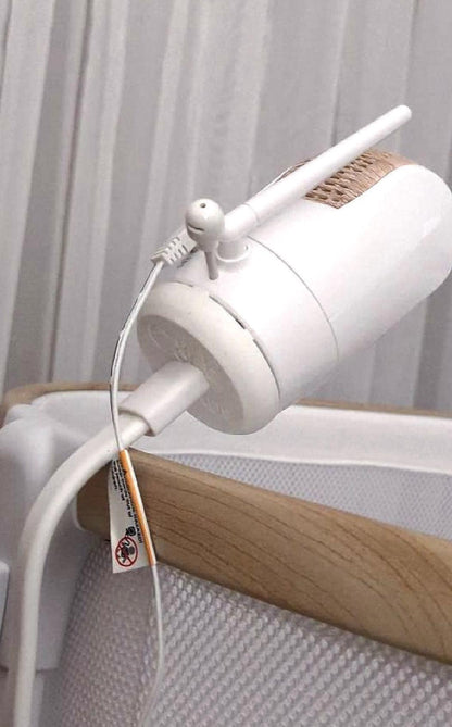 VTech Baby Monitor Mount Adapter | BM5750HD & More | 1/4" Thread attached to a baby gear with a shelf mount.
