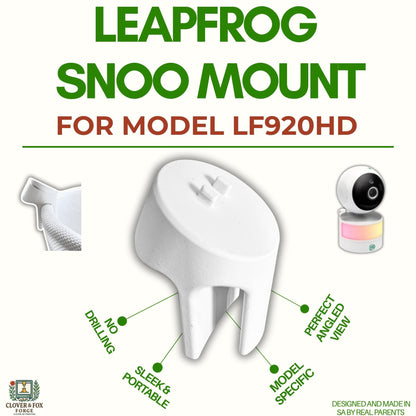 LeapFrog Baby Monitor Snoo & Cot Mount | LF920HD + LF925HD, model specific mount for easy setup and perfect angled view.