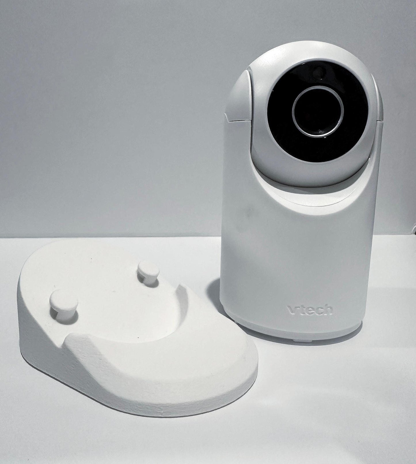 VTech Baby Monitor Shelf Mount – Fits BM3900N, VM3263HD, VM7367HD & VM5467 | 30° Angled No-Drill Stand | 3D Printed in Australia