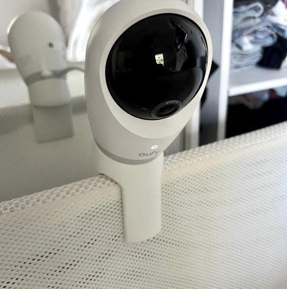 Eufy E21 Snoo Bassinet Clip-On Baby Monitor Mount – 30° Angled No-Drill Camera Holder | 3D Printed in Australia | Eco-Friendly Family Made