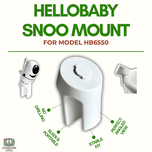 HelloBaby HB6550 Snoo & Cot Camera Mount – 30° Angled No-Drill Stand | 3D Printed in Australia | Eco-Friendly Family Made