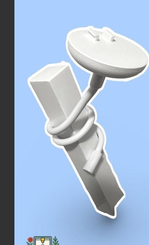 VTech RM-Series Baby Monitor Wall Mount – Fits RM5866HD, RM7766HD & More | 45° Angled Holder with Cord Slot | 3D Printed in Australia