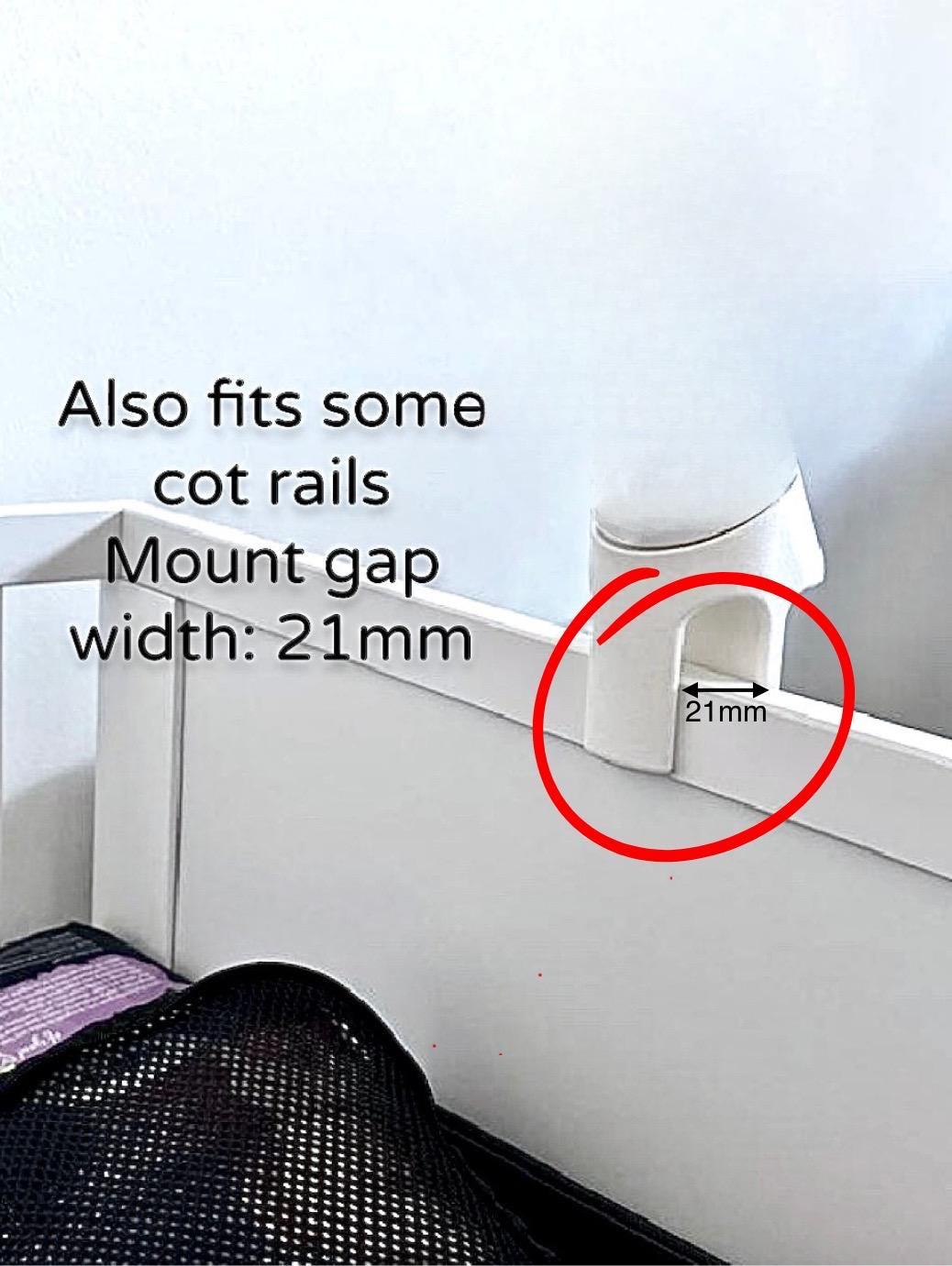 VTech Snoo & Cot Baby Monitor Mount – Fits BM5750HD & BM5570HD | 30° Angled Clip-On Stand | 3D Printed in Australia