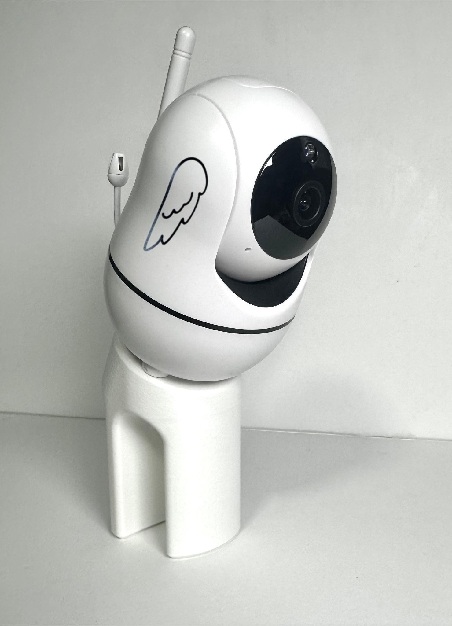Tweetycam Baby Monitor Snoo & Cot Mount | All Models mounted on a shelf for a clear view.