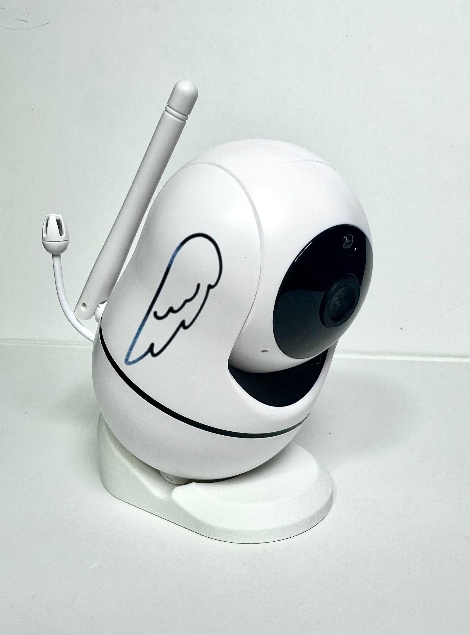 Tweetycam Baby Monitor Shelf Mount | Angled | All Models - baby monitor adapter shown in a sleek design.