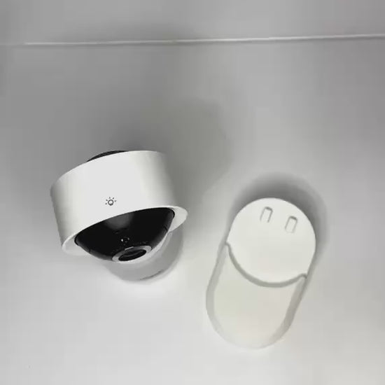 VTech Baby Monitor Shelf Mount | Angled | RM7766HD & More with baby monitor adapter and shelf mount base.