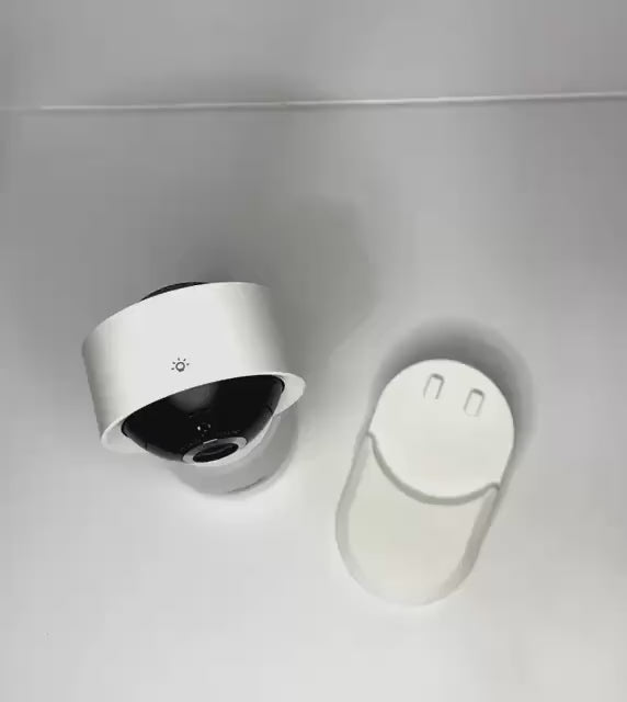 VTech Baby Monitor Shelf Mount | Angled | RM7766HD & More with baby monitor adapter and shelf mount base.