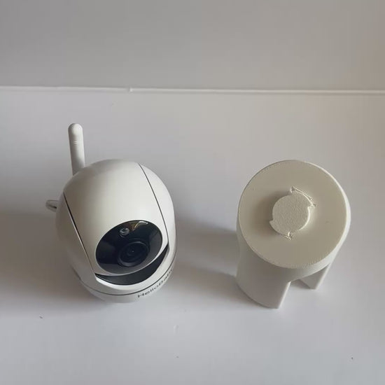 HelloBaby Baby Monitor Snoo & Cot Mount | HB6550 with integrated camera and custom clip-on mount.