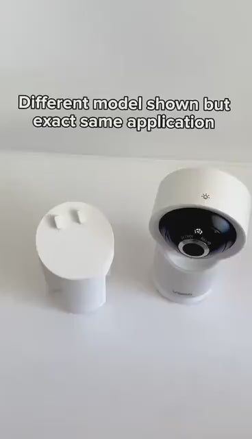 VTech Baby Monitor Snoo & Cot Mount | RM2751 next to adapter for baby monitor, showcasing compatibility and no-drill application.