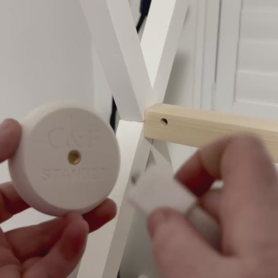 VTech Baby Monitor Mount Adapter | BM3900N & More | 1/4" Thread installation with mounting base.
