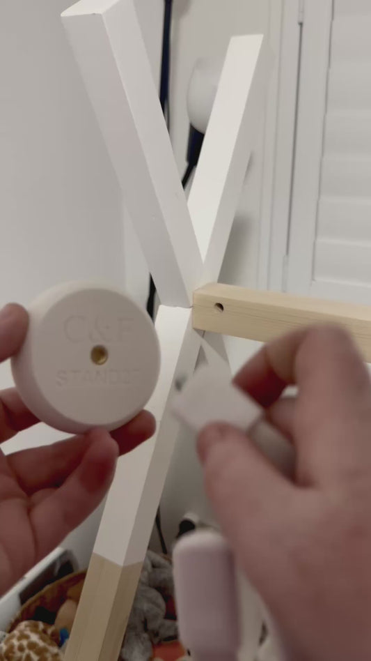 VTech Baby Monitor Mount Adapter | BM3900N & More | 1/4" Thread installation with mounting base.