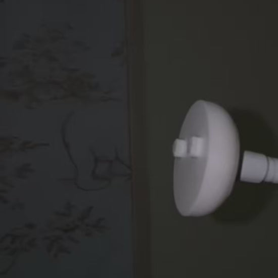 Owlet Baby Monitor Mount Adapter | Cam 2 | 1/4" Thread attached to a wall, designed for easy baby monitor installation.