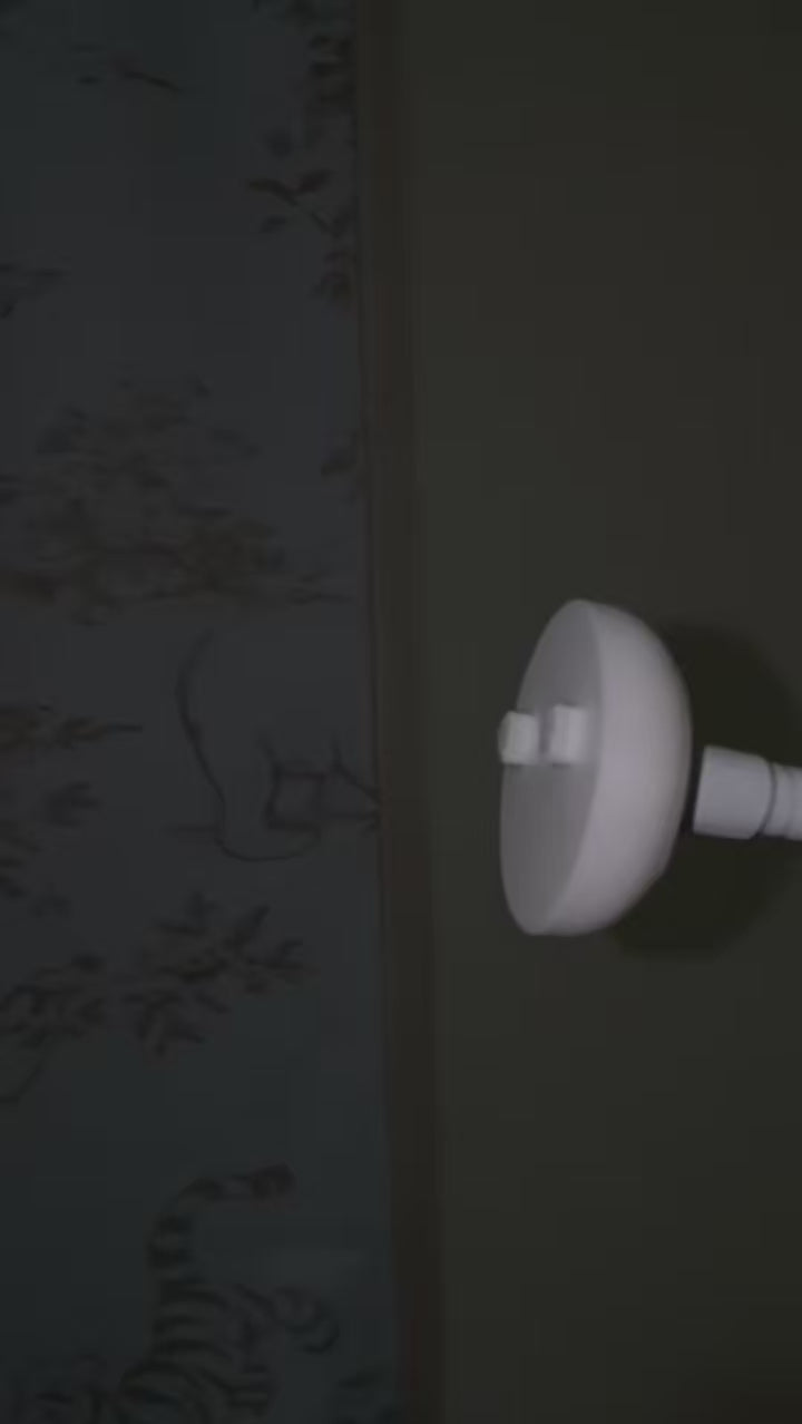 Owlet Baby Monitor Mount Adapter | Cam 2 | 1/4" Thread attached to a wall, designed for easy baby monitor installation.
