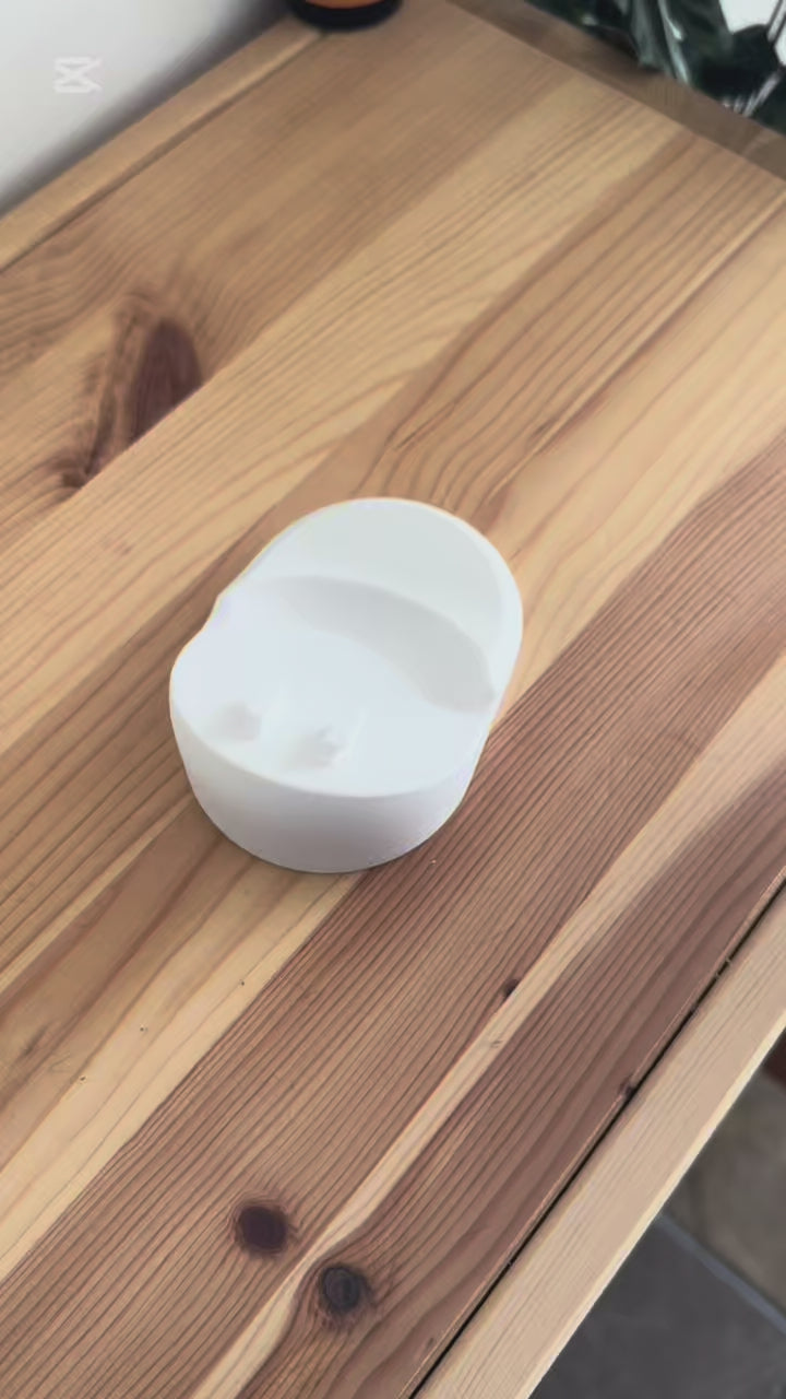 VTech Baby Monitor Shelf Mount | Angled | RM7754HD & More on a wooden table.