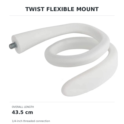 TWIST mount dimensions: 43.5 cm overall length
